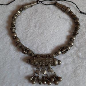 Vintage Yemeni Silver Pendant & Necklace by Nomad